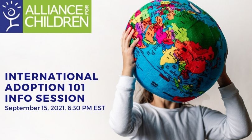 Intl Adoption 101 VIRTUAL International Adoption Information Meeting September 15th