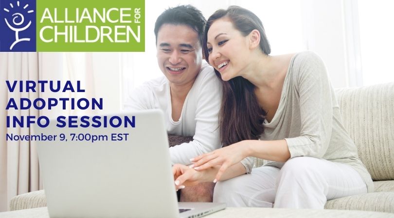 Nov9 info session VIRTUAL International Adoption Information Meeting September 15th